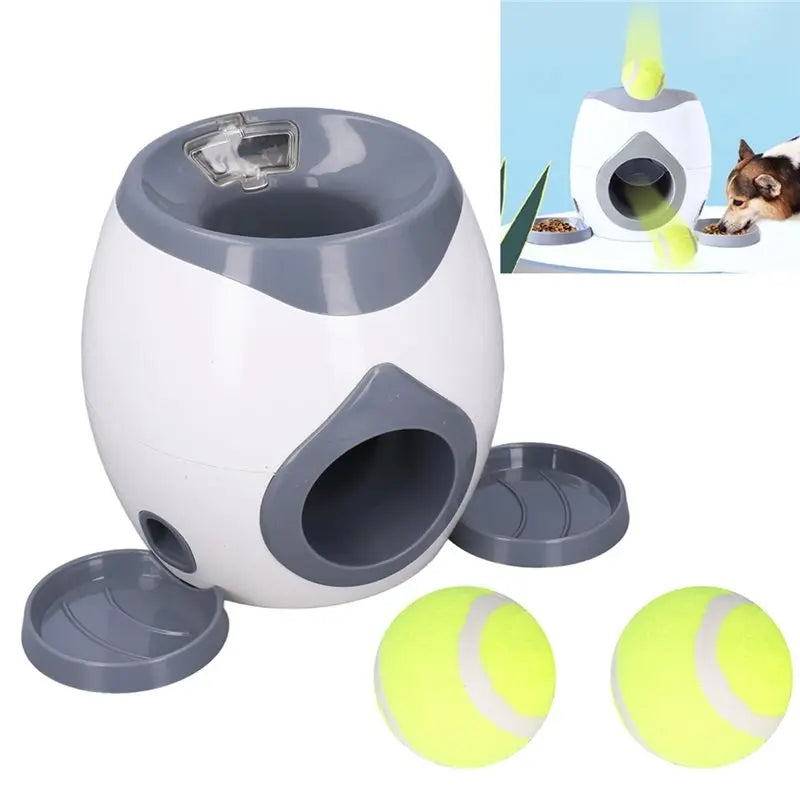 【FAVORITE!】For Dog Tennis Ball Fitting Machine With 2 Tennis Balls For Dog Training Ball Feeding
