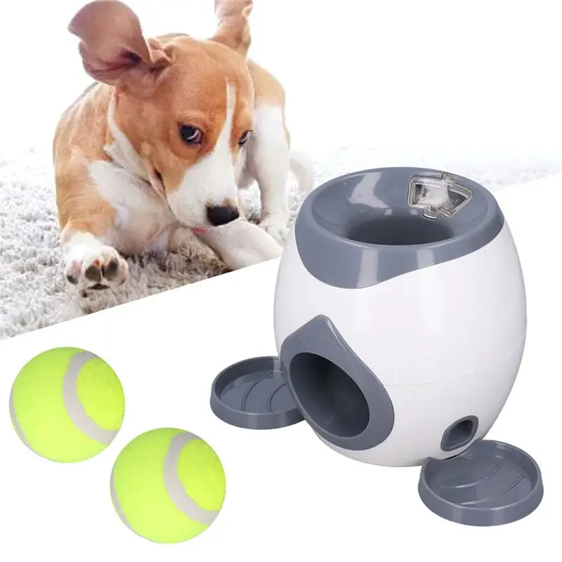 【FAVORITE!】For Dog Tennis Ball Fitting Machine With 2 Tennis Balls For Dog Training Ball Feeding