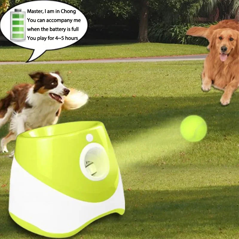 Dog Pet Toys Three-speed Distance Adjustment Automatic Throwing Machine Catapult 3/6/9m Tennis Launcher Pet Ball Throw Device