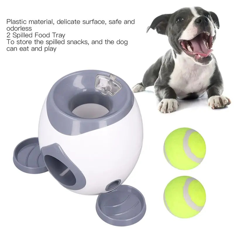 【FAVORITE!】For Dog Tennis Ball Fitting Machine With 2 Tennis Balls For Dog Training Ball Feeding